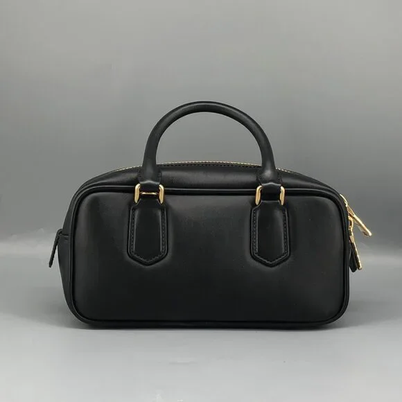Miu Miu Black Leather Satchel Bag 22×11×8cm - Picture 5 of 13